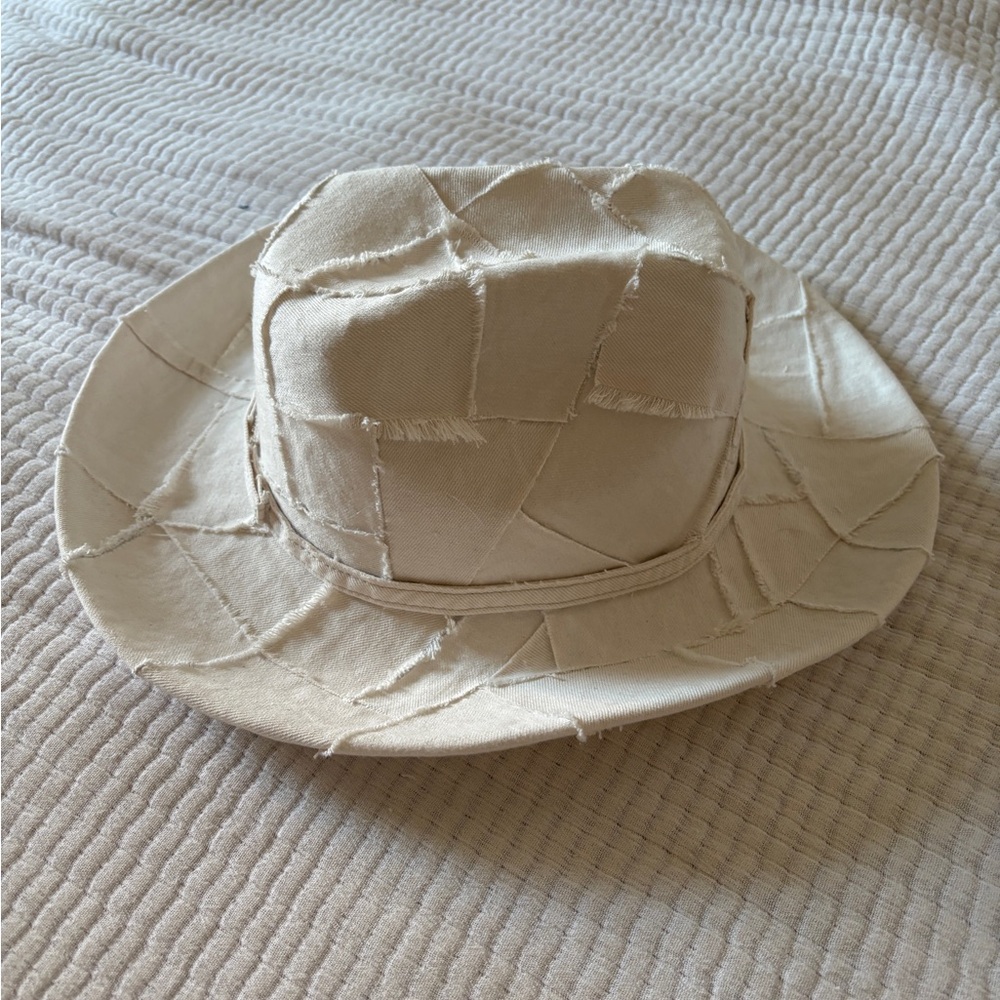 Levis Denim White Patchwork Hat - Custom Made! Co… - image 2